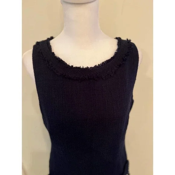 Karl Lagerfeld Blue Tweed Dress - Picture 4 of 9